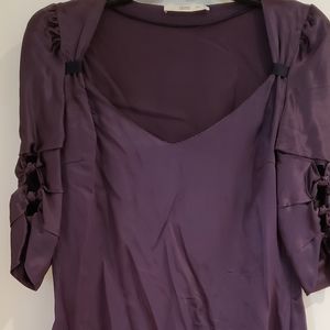 Prada authentic deel purple silk blouse